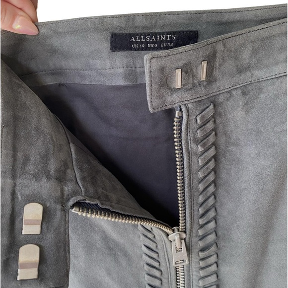 All Saints Suede Skirt Size US 4 - Picture 3 of 6